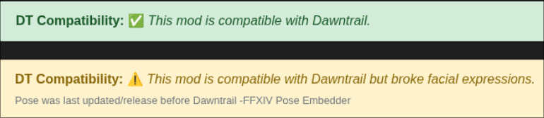Default Dawntrail compatibility badge
